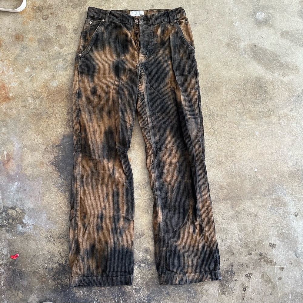 Free people acid dyed corduroy pants